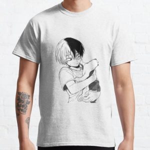 Todoroki with his cat Classic T-Shirt RB2210 product Offical My Hero Academia Merch