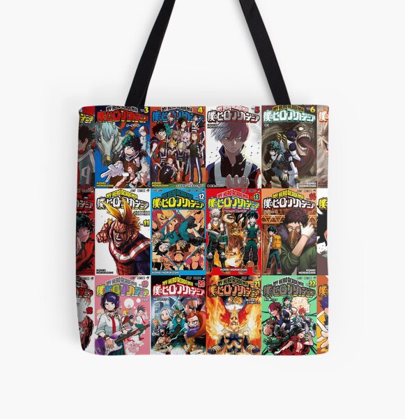 My hero academia Cover Collage All Over Print Tote Bag RB2210 product Offical My Hero Academia Merch