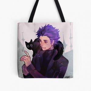 Hitoshi Shinsou + Cat All Over Print Tote Bag RB2210 product Offical My Hero Academia Merch