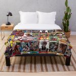 My hero academia Cover Collage Throw Blanket RB2210 product Offical My Hero Academia Merch